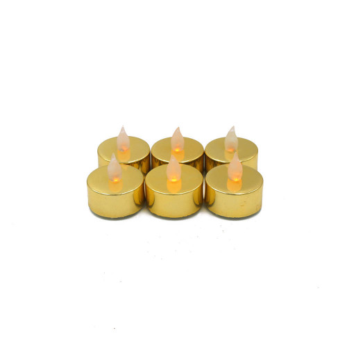 Pack de 20 bougies dorées